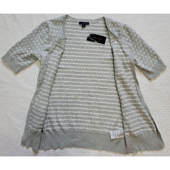 NWT Tommy Hilfiger Polka Dot Cardigan Sweater - Picture 3 of 8